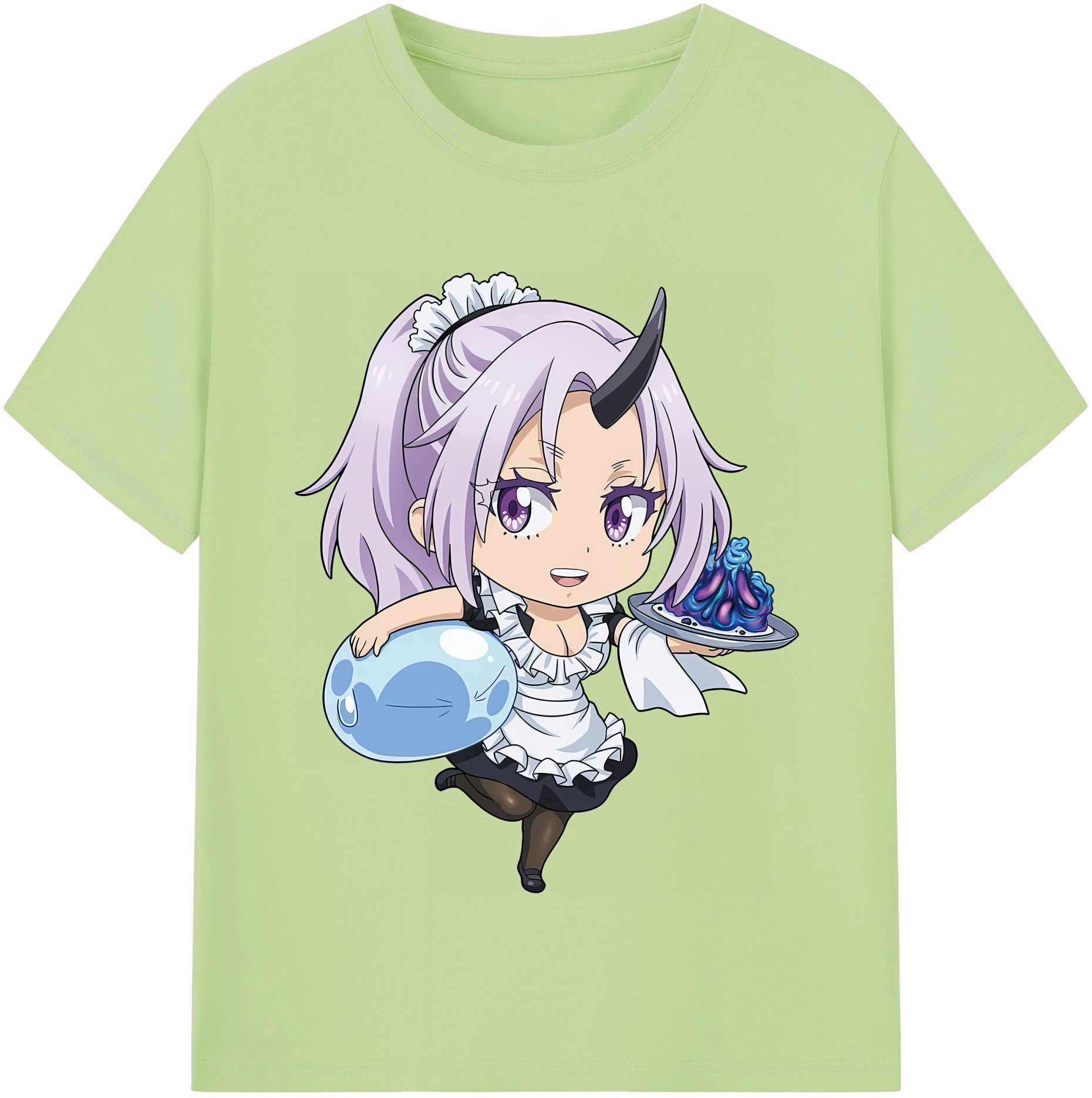 （画像用） 転スラ Regarding Reincarnated to Slime 綿100％半袖Tシャツ（フロントプリント）
